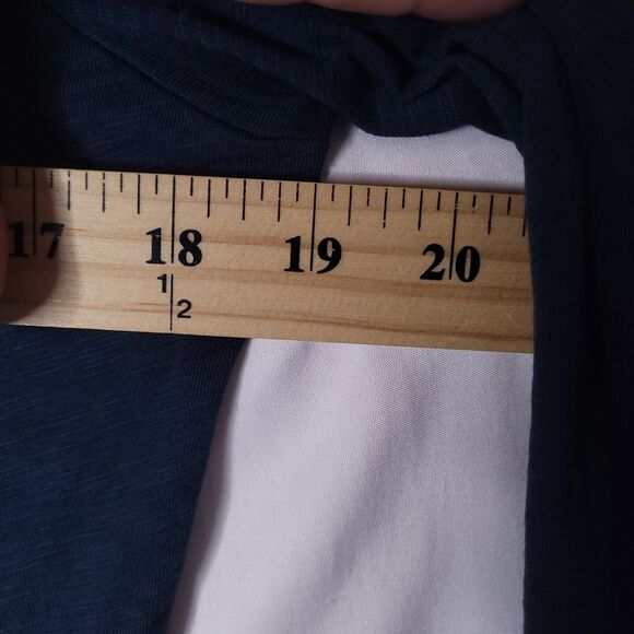 Veronica Beard Top Small Blue Meg Petrol Pima Cotton NWT - Picture 7 of 12